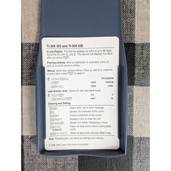 Texas Instruments TI-30X IIS Calculator Working Condition - Picture 6 of 7